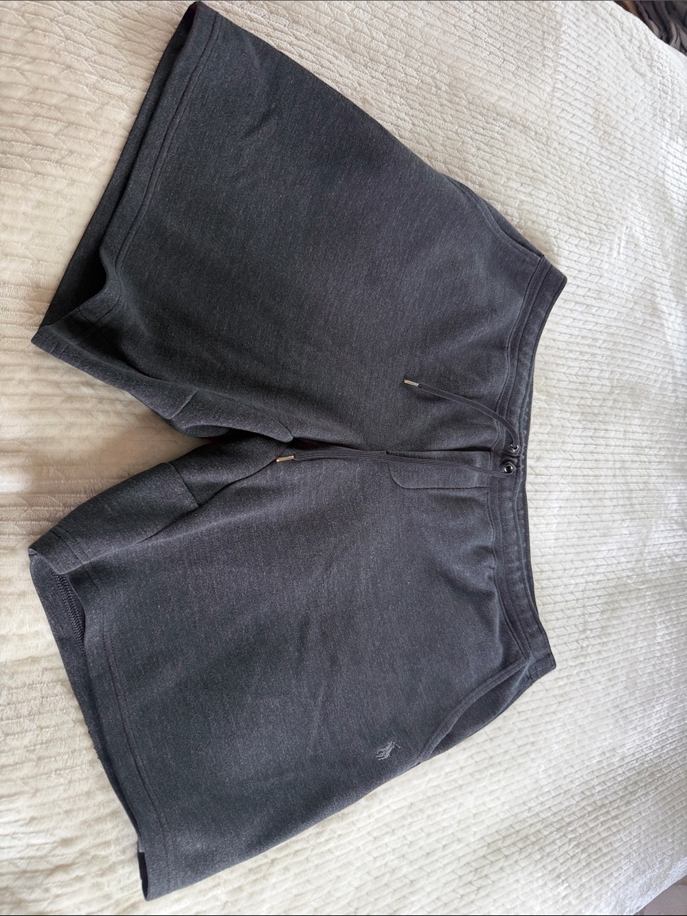 Ralph Lauren Men's Charcoal Gray Athletic Drawstring Shorts